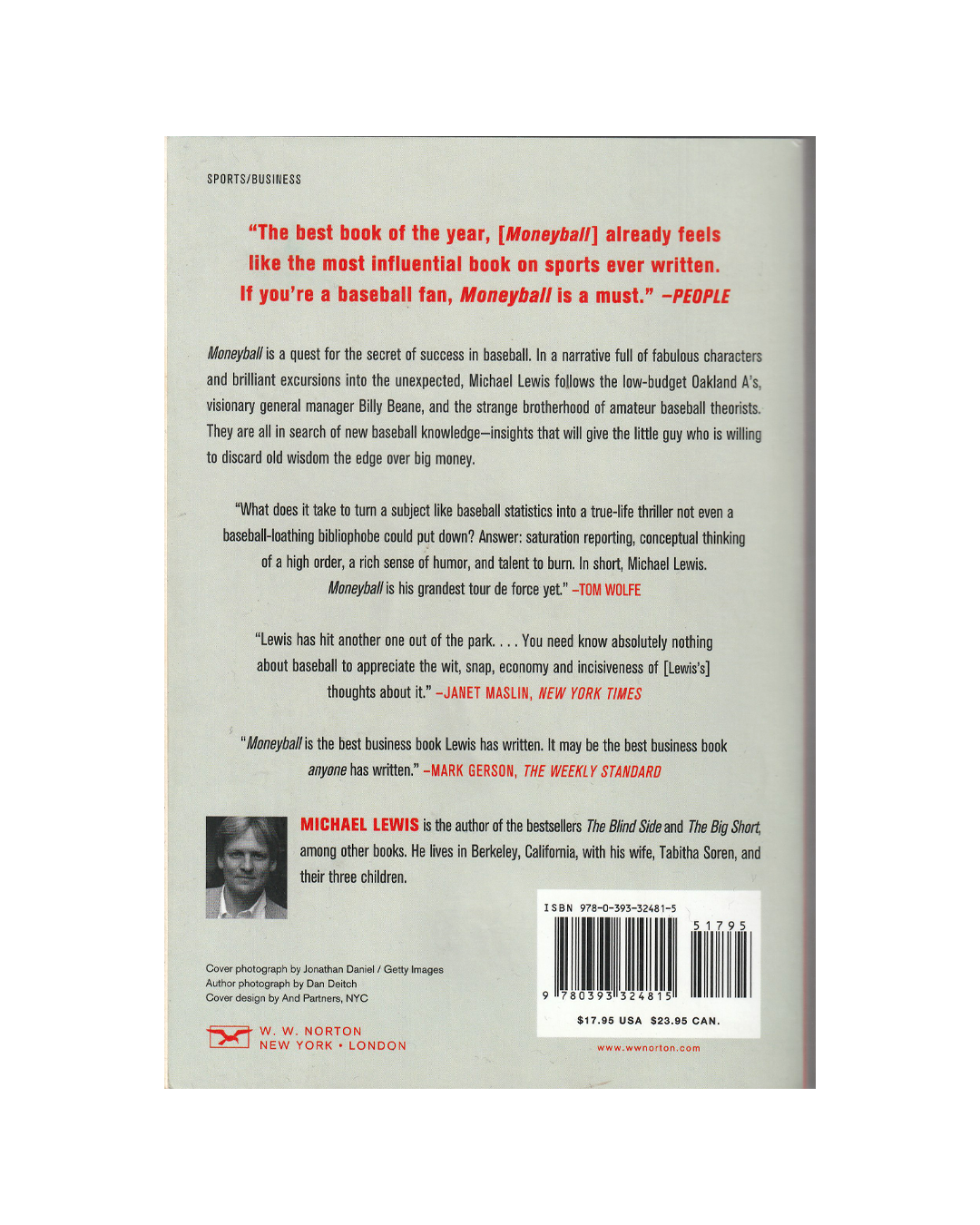 Moneyball by Michael Lewis