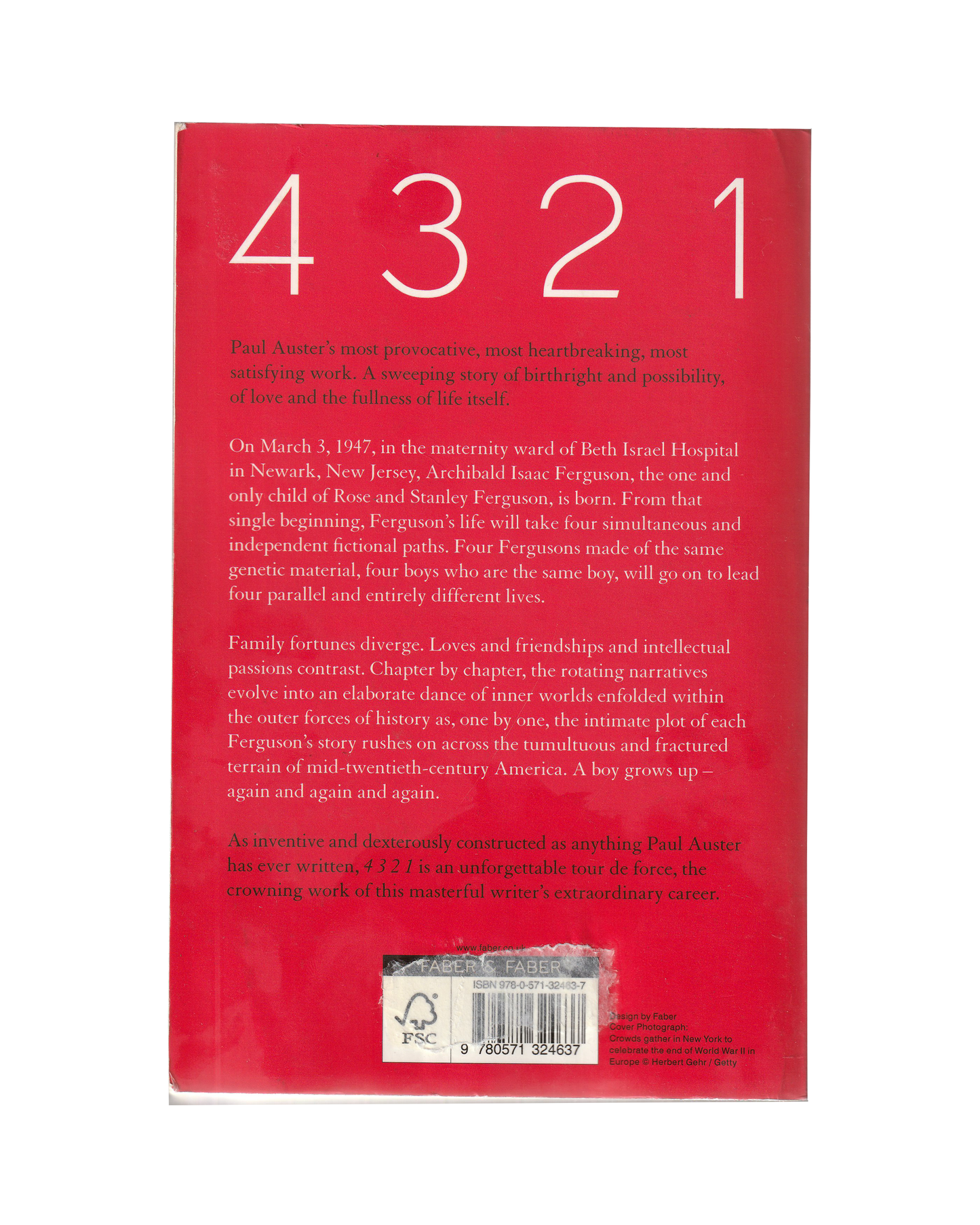 4321 by Paul Auster