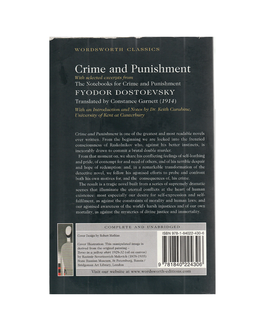 Crime and Punishment by Fyodor Dostoevsky