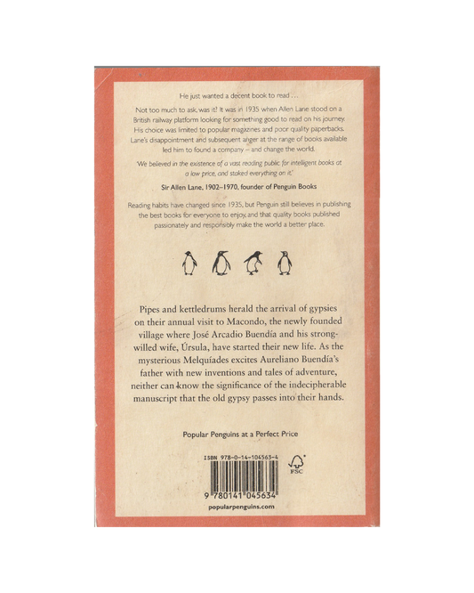 One Hundred Years of Solitude by Gabriel Garcia Marquez