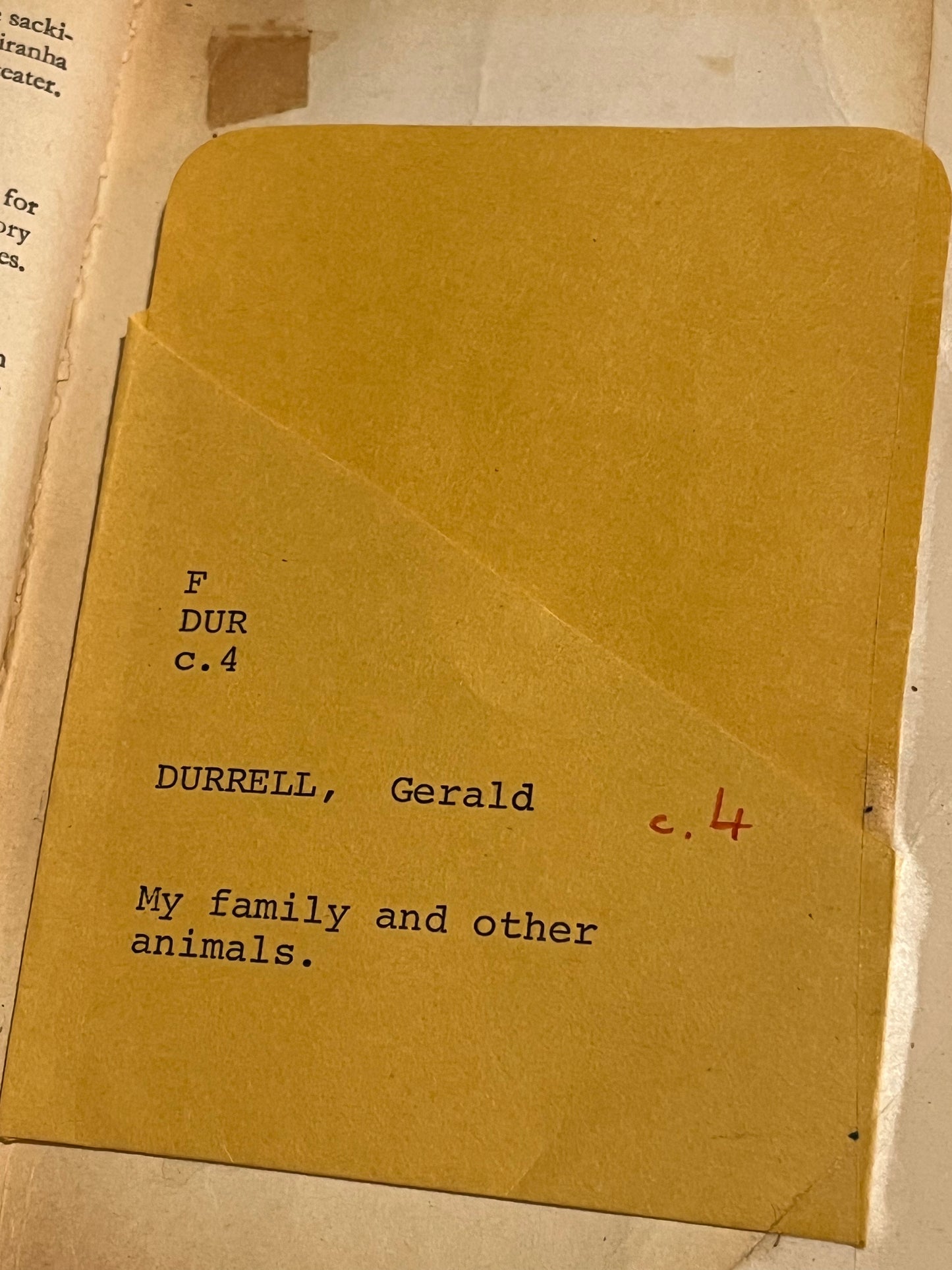 My Family and Other Animals by Gerald Durrell