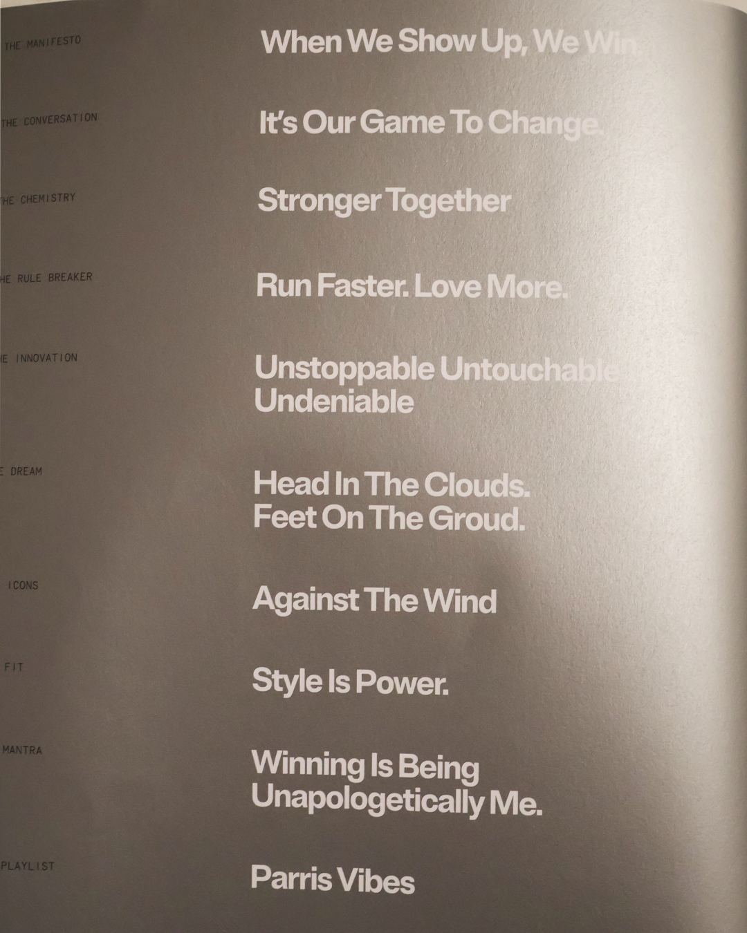Nike Women's Olympics Promotional Zine