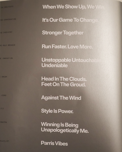 Nike Women's Olympics Promotional Zine
