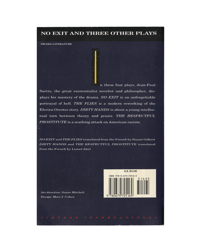 No Exit and Three Other Plays by Jean-Paul Sartre